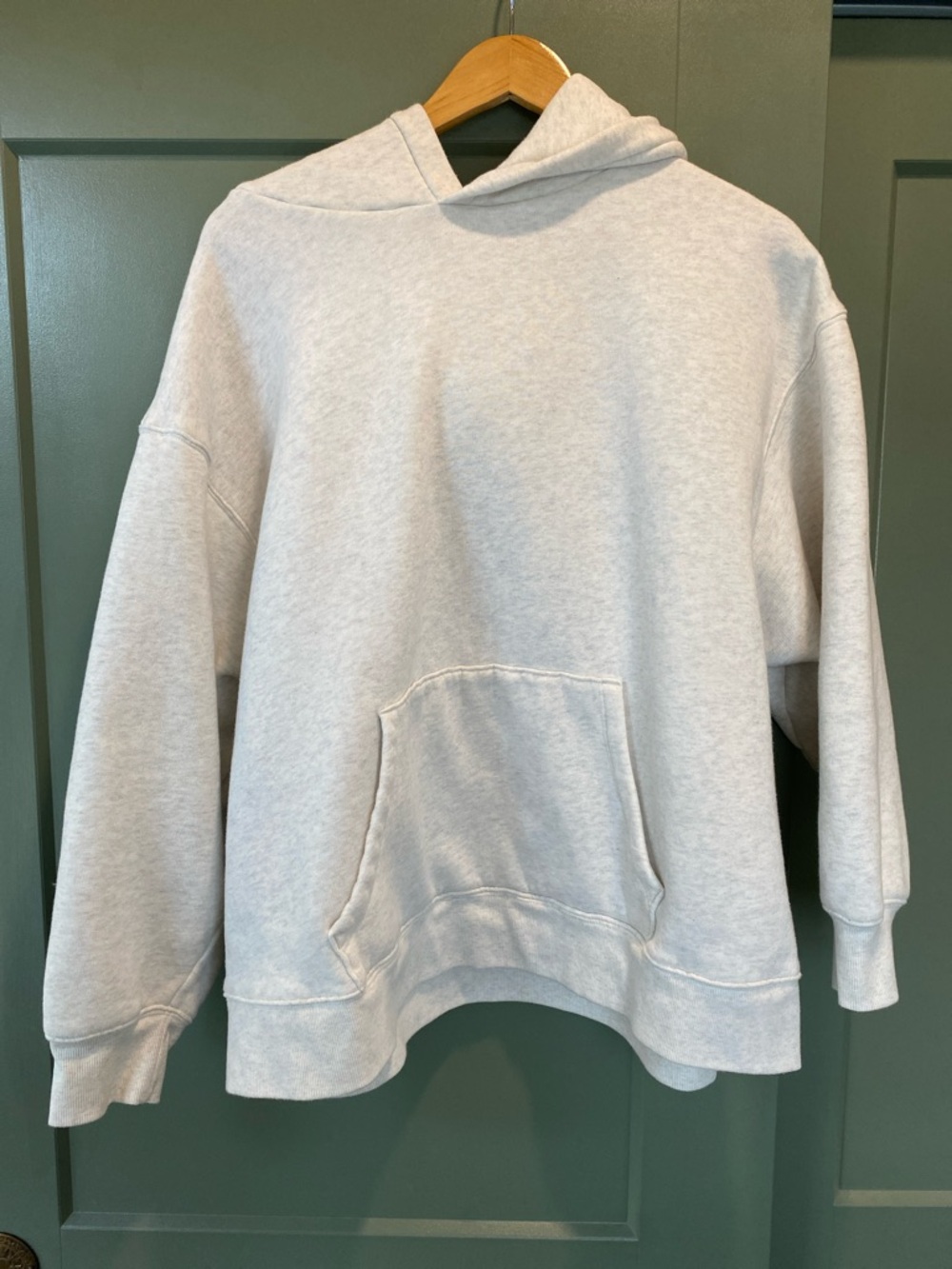 Classic Women’s Hooded Pullover Sweatshirt in White Heather - Picture 1 of 4